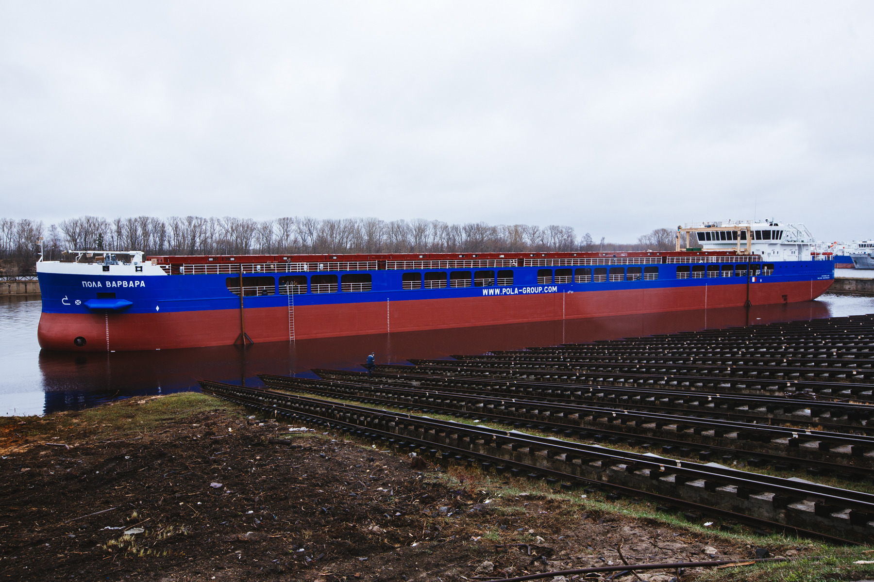 Спущено на воду судно «Пола Варвара», построенное по программе ГТЛК с государственным софинансированием Спущено на воду судно «Пола Варвара», построенное по программе ГТЛК с государственным софинансированием